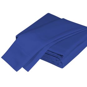 Luxuriously Soft 100% Viscose Derived from Bamboo 5-Piece Sheet Set , Oeko-TEX Certified, Split King - Indigo