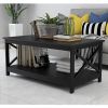 Coffee Table Oxford End Table Concepts Oxford Coffee Table; Black