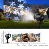 Outdoor Waterproof Christmas Snowflake LED Projector Lights with Remote Control