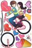 Bick Couple - X-Large Wall Decals Stickers Appliques Home Decor