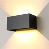 Cube LED Wall Light for Indoor/Outdoor, Up and Down Wall Lamp, Waterproof