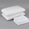 Cooling with HEIQ Bedding Bundle Twin Long: Memory Foam Pillow, Sheet Set, Mattress Protector