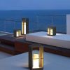 Solar powered Rectangular Path Lights, Waterproof Outdoor Garden Floor Lamp, Minimalist Outdoor LED Lanscape Lights