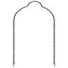 Garden Arch Black 59.1"x13.4"x94.5" Iron