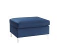 ACME Jaszira Ottoman, Blue Velvet 57345