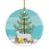 NEW Siamese modern Cat Christmas Ceramic Ornament Christmas Tree Hanging Decorations for Home Christmas Holiday, Party, Gift, 3 in, Multicolor