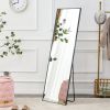 Aluminum alloy metal frame wall-mounted full-length mirror, Bathroom vanity mirror, bedroom porch, decorative mirror, clothing store