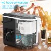 Ice Makers Countertop, Ice Machine With Carry Handle, 9 Cubes In 6 Mins, 26.5 Lbs Per Day, Self-Cleaning Portable Ice Maker