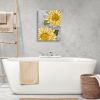 Sunflower Wall Art Bathroom Decor Yellow Flower Canvas Wall Art Sunflower Pictures Wall Decor Floral Prints Painting Framed Artwork for Bedroom Living