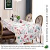 Muwago Classic Christmas Printed Tablecloth, Table Cloth for Christmas Dinner, Holiday and Family Gatherings