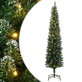 Artificial Slim Christmas Tree 150 LEDs 59.1"