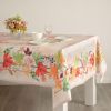 Stain Resistant Mother Day Table Cloth Leaves Table Cover Home Dining Room Non Iron Table Protection Square 52x52 inch