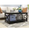 Coffee Table Oxford End Table Concepts Oxford Coffee Table; Black