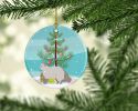 NEW Selkirk Rex Cat Christmas Ceramic Ornament Christmas Tree Hanging Decorations for Home Christmas Holiday, Party, Gift, 3 in, Multicolor