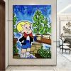 Hand Painted Canvas Richie Rich Monopoly;  Oil Painting;  Hand Painted;  Graffiti;  pop art;  wall art;  street art;  home decor;  Gift Living Room ha